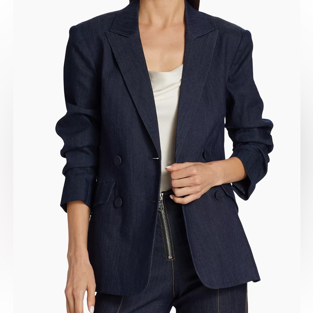 Cinq a Sept Kris Denim Blazer Size 12